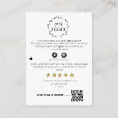 *~* QR AP8 LOGO FLORAL CRYSTAL Review DANKEN Begleitkarte (Rückseite)