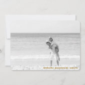 *~* QR AR6 Foto WEDD SPEICHERN Sie das DATUM Handy Einladung (Rückseite)