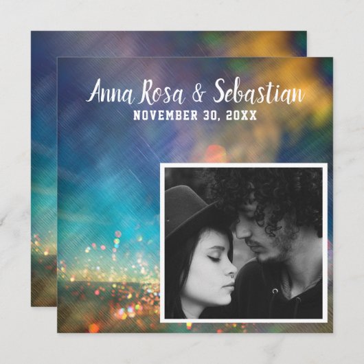 *~* QR AR6 Save the Date FOTO Hochzeitswebsite (Vorne/Hinten)