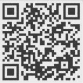 QR-Aufkleber Aufkleber (Vorderseite)