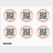 QR-Aufkleber für das Business Personalisiert Runder Aufkleber (Blatt)