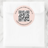 QR-Aufkleber für das Business Personalisiert Runder Aufkleber (Tasche)