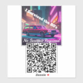 QR-Aufkleber - Kein Sicherheitsgurt Aufkleber (Blatt)