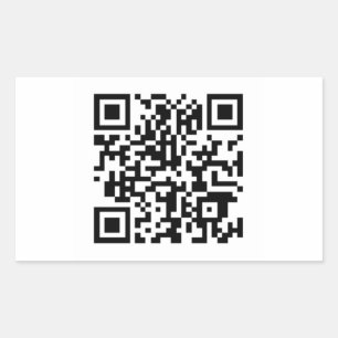 QR-Aufkleber Rechteckiger Aufkleber