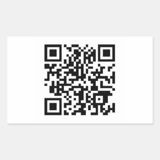 QR-Aufkleber Rechteckiger Aufkleber