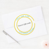 QR-Aufkleber Runder Aufkleber (Umschlag)