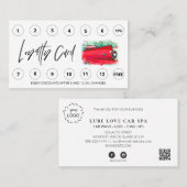 *~* QR Auto Lube Car Wash LOGO Prämien Vielen Dank Treuekarte (Vorne/Hinten)