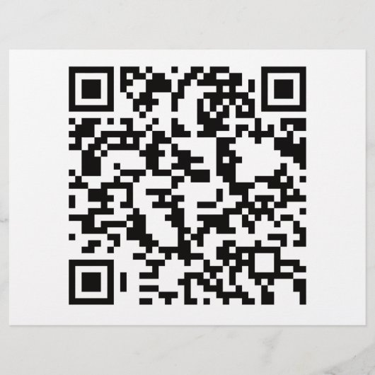 QR-Bar scannbar Flyer (Vorne)
