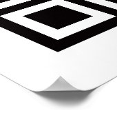 QR-Bar scannbar Poster (Ecke)