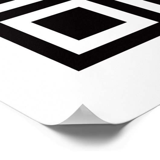 QR-Bar scannbar Poster (Ecke)