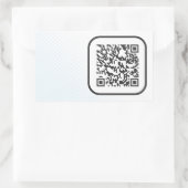 QR-Bar scannbar Rechteckiger Aufkleber (Tasche)