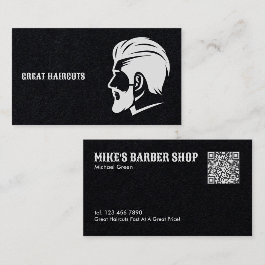 QR Barberprämie Visitenkarte (Vorne/Hinten)