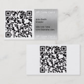 QR Barcode-Scannable Quadrat Visitenkarte (Vorne/Hinten)