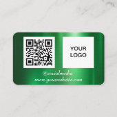 QR-Beruflich-Metallic Visitenkarte (Vorderseite)