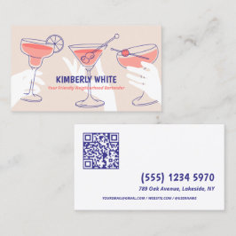 QR Beruflicher Barkeeper Visitenkarte