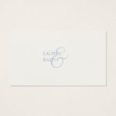 QR Blue and White Gift Registrierungskarte (Rückseite)