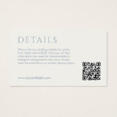 QR Blue and White Gift Registrierungskarte (Vorderseite)