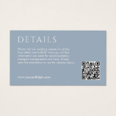 QR Blue and White Gift Registrierungskarte (Vorderseite)