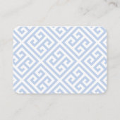 QR-Brautparty-UAWG für klassisches Blau und Weiß Begleitkarte (Rückseite)