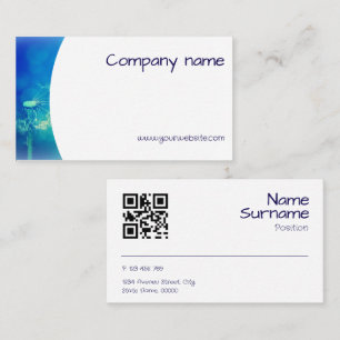 QR Business Card für Minimalistische Blowballfotog Visitenkarte