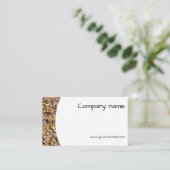 QR Business Card für Minimalistische Muscheln Visitenkarte (Stehend Vorderseite)