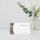 QR Business Card für Minimalistische Steinfotograf Visitenkarte (Stehend Vorderseite)