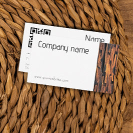 QR Business Card für Minimalistische Steinfotograf Visitenkarte