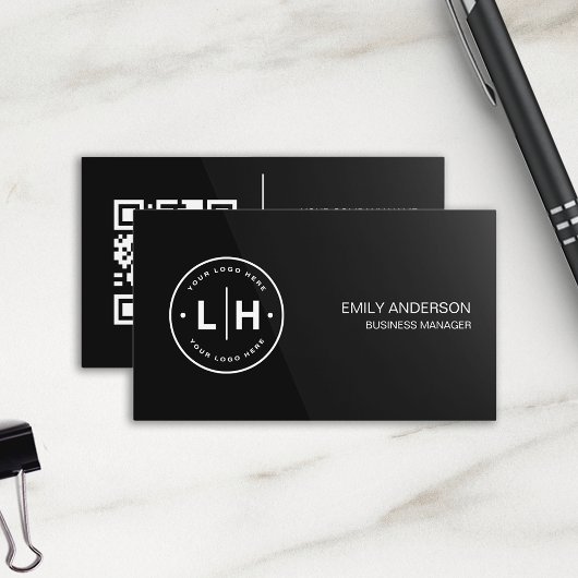 QR Business Card für moderne Personalisierte Logos Visitenkarte