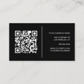 QR Business Card für moderne Personalisierte Logos Visitenkarte (Rückseite)