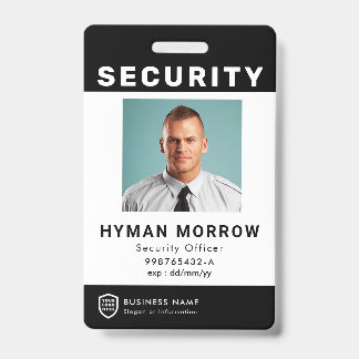 QR Business-ID-Logo | Security Service Employee Ba Ausweis