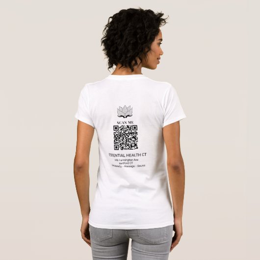 *~* QR Chiropraktikum Chiropraktikum Back Health L T-Shirt (Schwarz voll)