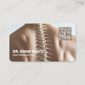 QR Chiropraktischer Physiotherapeut Chiropraktor Visitenkarte