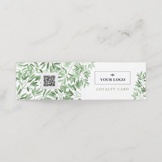 QR-Code 10 Besuche für das Logo "Soft Greenery Wel Treuekarte (Außenseite Aufgefaltet)