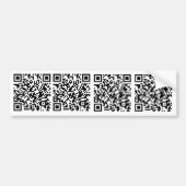 QR-Code \1 Autoaufkleber (Vorne)