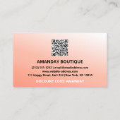 QR-CODE 20%AUSSERGEWÖHNLICHE ROSE DER PROMOTIONELL VISITENKARTE (Rückseite)