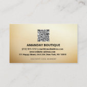 QR CODE 20% ERMÄSSIGUNG INSERT DANKEN VISITENKARTE (Rückseite)