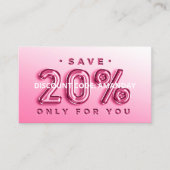 QR CODE 20% ERMÖGLICHT EINSTELLUNG VON ONLINE-EINK VISITENKARTE (Vorderseite)