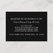 QR-Code-2-Foto für Monogramme oder Add-Logos Visitenkarte (Rückseite)