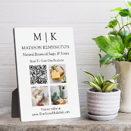 QR-Code-3-Foto für Monogramme oder Add-Logos Fotoplatte