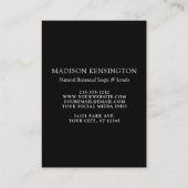 QR-Code-3-Foto für Monogramme oder Add-Logos Visitenkarte (Rückseite)
