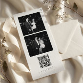 QR-Code 3 Foto Hochzeits-Lesezeichen Save-the-Date