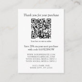 QR-Code 4-Foto für Monogramme oder Add-Logos Begleitkarte (Rückseite)