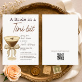 QR Code A Bride in a Tini Bit Bridal Shower Einladung