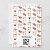 QR Code A Tini Bit Ältere Espresso Martini Geburts Einladung (Rückseite)