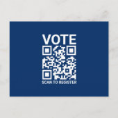 QR-Code abstimmen, um benutzerdefinierte Marine-Bl Postkarte (Vorderseite)