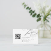 QR-Code abstrakt moderne Netzwerke Persönlich einf Visitenkarte (Stehend Vorderseite)