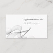 QR-Code abstrakt moderne Netzwerke Persönlich einf Visitenkarte (Rückseite)