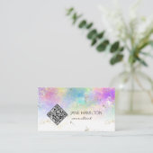 QR-Code Abstrakt Moderne Visitenkarte (Stehend Vorderseite)