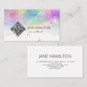 QR-Code Abstrakt Moderne Visitenkarte (Vorne/Hinten)