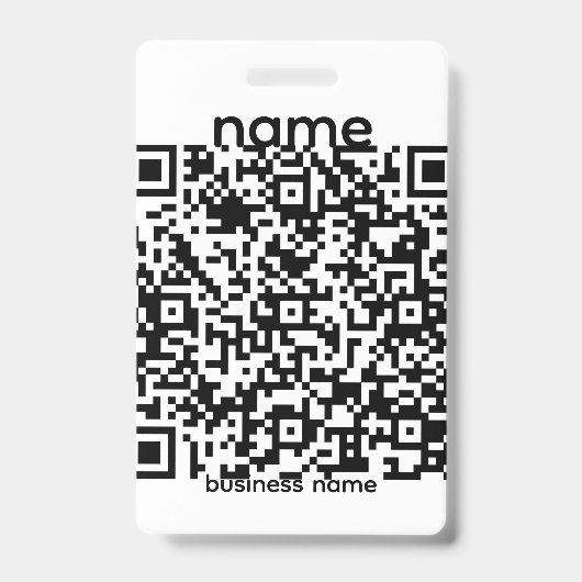 QR-Code-Abzeichen Ausweis (Vorderseite)